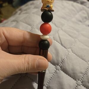 Colorful Beaded Pen with Character Topper